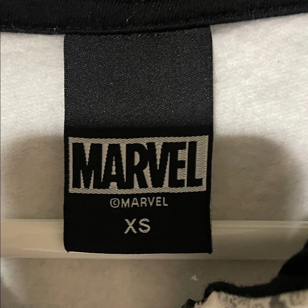 Marvel Kids Graphic Superhero Hoodie in Black and White Like New Condition SZ XS